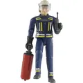 Produktbild: Bruder 60100 Feuerwehrmann mit Helm, Handschuhe, Zubehör, ab 4-8 Jahren, Höhe: 1