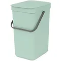 Produktbild: Brabantia Abfalleimer Sort & GO, Jadegrün, Kunststoff, 12 L, 20x35.1x24.9 cm, Küchen, Küchenausstattung, Mülleimer
