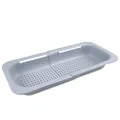 Produktbild: Ausziehbar Siebkorb Über der Spüle Grau Sieb für Spülbecken 36-49cm Waschbeck...