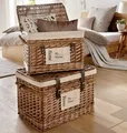 Produktbild: Wäschetruhe Home Weiden Körbe Universaltruhe Aufbewahrung 2 Stück im Set 56/45cm
