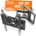 Produktbild: RICOO R23-S TV Wandhalterung Schwenkbar für 40-75 Zoll Fernseher Halterung Neigbar Schwenkarm Fernsehhalterung für Wand Flach Smart OLED Curved Wand-Halter Fernseh-Arm bis 95-Kg & VESA 400 x 400