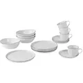 Produktbild: Broste Copenhagen Salt Frühstücksset für vier White w/Black Rim