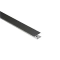 Produktbild: Kovalex Übergangsprofil, Aluminium, T-förmig,geeignet für WPC-Dielen in 20 & 26 mm Stärke - schwarz