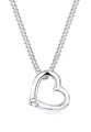 Produktbild: Elli Halskette Damen Herz Anhänger mit Kristall in 925 Sterling Silber