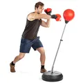 Produktbild: Tech Tools Boxball-Set mit Boxball und Boxhandschuhen, Handpumpe und höhenverstellbarem Ständer – Erwachsene