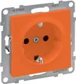 Produktbild: Legrand SEANO Schutzkontakt-Steckdose, Steckklemmen, 16 A, 250 V, mit erhöhtem Berührungsschutz, orange (765422)
