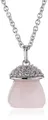 Produktbild: Esprit Damen-Kette pure rose 925 Sterlingsilber 41 Zirkonia farblos 2 Rosenquarz rosa 42-45cm ESNL92151A420