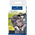 Produktbild: Faber Castell 7107 - Tuschestift PITT artist pen brush -Manga- 8er Packung