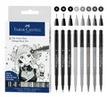 Produktbild: Pitt Artist Pen Manga Fineliner 8 Stk. Basic Case Faber-Castell 167107 FC
