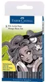 Produktbild: FABER CASTELL Zeichentusche 8-er-Set Manga-Tuschestift-Set PITT ARTIST PENS