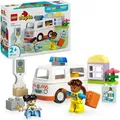 Produktbild: LEGO DUPLO Rettungswagen mit Fahrer - Lernspielzeug für Kleinkinder ab 2 Jahren - Montessori Spielzeug für Rollenspiele - Rettungswagen Spielzeug... - Bronze