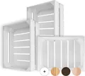 Produktbild: Creative Deco Holzkiste 3x Weinkisten Set Obstkiste Holz (3 Kisten)