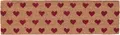 Produktbild: Clayre & Eef MC129 Fußmatte/Türmatte Rote Herzen 75 * 22 * 2 cm