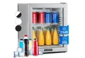 Produktbild: Klarstein Table Top Kühlschrank HEA-Brooklyn-36Slb 10035226A, 47 cm hoch, 38 cm breit, Hausbar Minikühlschrank ohne Gefrierfach Getränkekühlschrank Glastür