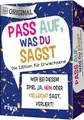 Produktbild: Pass auf, was du sagst – Die Edition für Erwachsene: Wer bei diesem Spiel »Ja«, »Nein« oder »Vielleicht« sagt, verliert! | Das Original. perfekte Geschenk für alle ab 18 Jahren