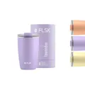 Produktbild: FLSK Kaffeebecher – Premium coffee to go-Becher aus Edelstahl – 100 % auslaufsicher, BPA-frei & doppelwandig – hält 3 h heiß (lavender, 350 ml)