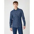 Produktbild: Wrangler Jeanshemd - Regular fit in Dunkelblau - M