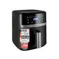 Produktbild: Russell Hobbs Heißluftfritteuse XL 5,5 l Rapid AirFryer (kompaktes Gehäuse, sehr leise) SatisFry (9 Programme, spülmaschinenfest, Fritteuse ohne Öl, TouchScreen, Grillen, Backen) 27621-56