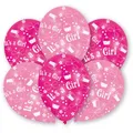 Produktbild: LUFTBALLONS MIT SCHRIFTZUG IT´S A GIRL LATEXBALLONS LUFT-BALLONS PARTYZUBEHÖR