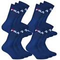Produktbild: FILA 12 Paar Socken, Frottee Tennissocken mit Logobund, Unisex (4x 3er Pack) (Marine, 43-46 (9-11 UK))