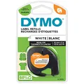 Produktbild: DYMO Original LetraTag Bügeletiketten | schwarz auf weiß | 12 mm x 2 m | Stoffetikettenband für LetraTag-Beschriftungsgerät