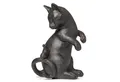 Produktbild: Moritz Dekofigur 2 in 1 Spardose - Dekoration Katzen Figur 21cm Kantenhocker, Polyresin Figuren Deko Geschenk Geometrische TierFigur Modern Skulptur