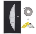 Produktbild: vidaXL Haustür, Eingangstür Anthrazit 88x200 cm PVC