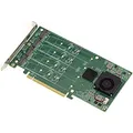 Produktbild: Kalea-informatique PCIe x16-Controllerkarte für 4 M.2 NVMe SSDs mit PLX-Chipset (11346900)