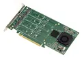 Produktbild: KALEA-INFORMATIQUE PCIe x16 M2-Controller-Karte für 4 M.2 NVMe M Key SSDs mit PLX PEX 8747 Chipsatz - 32GB für Jede SSD, 128G insgesamt.