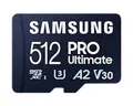 Produktbild: Samsung PRO Ultimate microSD-Karte 512GB Class 3 UHS-I , v30 Video Speed Class, A2 Application Performance Class inkl
