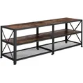 Produktbild: tectake Tv-Regal, Rost, Holzwerkstoff, Beton Optik, Rechteckig, 41.5x50.5x141 cm, Wohnzimmer, Wohnwände, Lowboards, Lowboards stehend