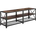 Produktbild: tectake® TV-Regal Chicago 141 x 41,5 x 50,5 cm - Dunkelbraun