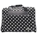 Produktbild: Phönix Taschen für Nähmaschinen 45x21x37cm und Overlockmaschinen 39x32x36cm (Polka Dots Schwarz, Nähmaschinentasche)