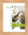 Produktbild: nielsen Bilderrahmen, 18 x 24 cm, Holz, Birke, Fotorahmen zum Auftstellen und Aufhängen im Hoch- & Querformat, Echtglas, Essential