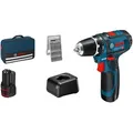Produktbild: Bosch Professional Akku-Bohrschrauber GSR 12V-15 m. Akkus & 25 AC-Set in Tasche