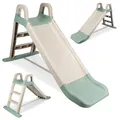 Produktbild: COIL Rutsche Outdoor Spielplatz für Garten Kinderrutsche Outdoor - Rutsche Indoor, Gartenrutsche Kinder Rutsche - Freistehende Rutsche, Kinderrutsche ab 2 Jahre (Olive)