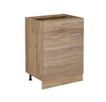 Produktbild: Vicco Unterschrank R-Line, Sonoma/Goldkraft Eiche, 60 cm mit Schublade, ohne Arbeitspl...