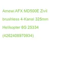 Produktbild: Amewi AFX MD500E Zivil brushless 4-Kanal 325mm Helikopter 6G 25334 (426240897093