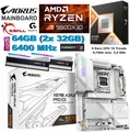 Produktbild: Aufrüstkit AMD Ryzen 7 9800X3D Gigabyte X870E Aorus PRO ICE WiFi-7  64GB 6400MHz
