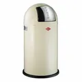 Produktbild: Wesco Mülleimer Pushboy Push Abfalleimer Abfallsammler Stahlblech Mandel 50 L