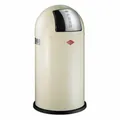 Produktbild: Wesco Mülleimer Pushboy Push Abfalleimer Abfallsammler Stahlblech Mandel 50 L
