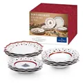 Produktbild: Villeroy & Boch – Toy's Delight Tafelservice Weihnachten 12 Teilig, Weihnachtsteller Set Toys, Weihnachtsgeschirr, Weihnachtsservice 4 Personen, Speiseteller, Suppenteller, Frühstücksteller, Porzellan