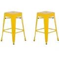 Produktbild: Set mit 2 Barhockern CABRILLO Metall Gelb