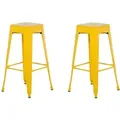Produktbild: Set Mit 2 Barhockern Cabrillo Metall Gelb
