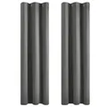 Produktbild: Deconovo Thermogardinen Verdunkelungsvorhänge mit Ösen Thermovorhang Kälteschutz Thermogardine Hitzeschutz Dicke Thermovorhang, 183x107cm(HöhexBreite), Hellgrau, 2er Set