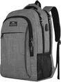 Produktbild: MATEIN Reise Laptop Rucksack 15,6 Zoll Multifunktion Notebook Laptoprucksack Business Arbeit Backpack Daypack Herren mit USB Ladeanschluss Geschenk Männer Damen, Grau