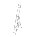 Produktbild: KRAUSE Vielzweckleiter CORDA silber 3x 9 Sprossen, H: 250,0 cm