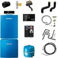 Produktbild: Buderus GB212 Logaplus Gas-Brennwert Heizungspaket K59 mit liegendem Warmwasserspeicher L200, Regelgerät & Zubehör - 30 kW - 7739610410