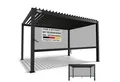 Produktbild: Juskys Terrassendach Tahiti, BxT: 300x400 cm, Lamellendach, Pergola für Garten, inkl. Seitenwand 4m