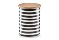 Produktbild: Neuetischkultur Vorratsdose Vorratsdose mit Bambusdeckel Stripes, Keramik, (Stück, 1-tlg., 1 Dose mit Deckel), Lebensmitteldose